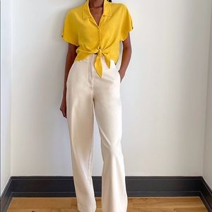 Wilfred Free Tie blouse in WHITE